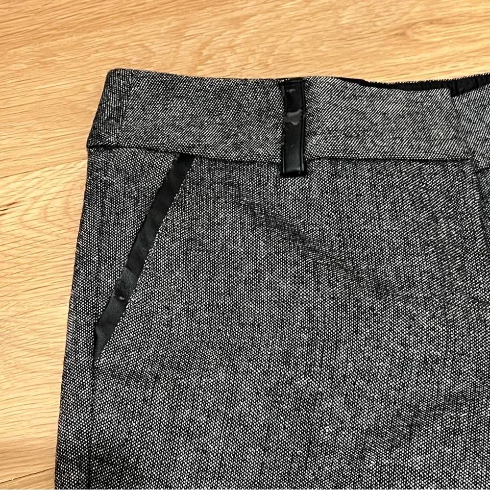 Dahlia wool blend black Heather lined pants  belts loops pockets woman’s 6P - Picture 3 of 15